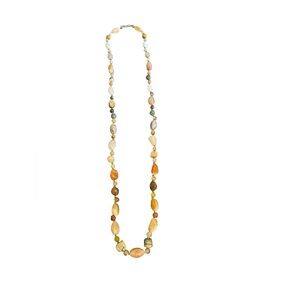 Chic Beaded Necklace with Earthy Tones